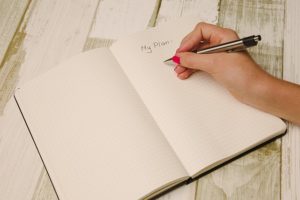 notebook with my plan