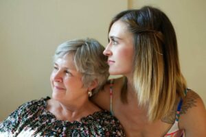 millennial woman and mom
