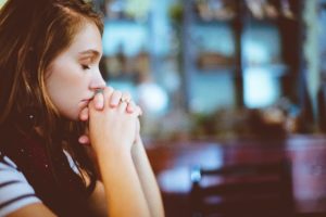 thinking girl